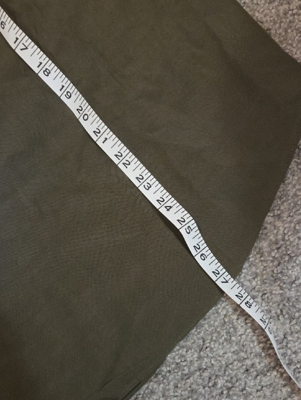 Olive Green Lace-Inset Cottagecore Peasant V-Neck Women's Top Large NWT - Picture 11 of 12